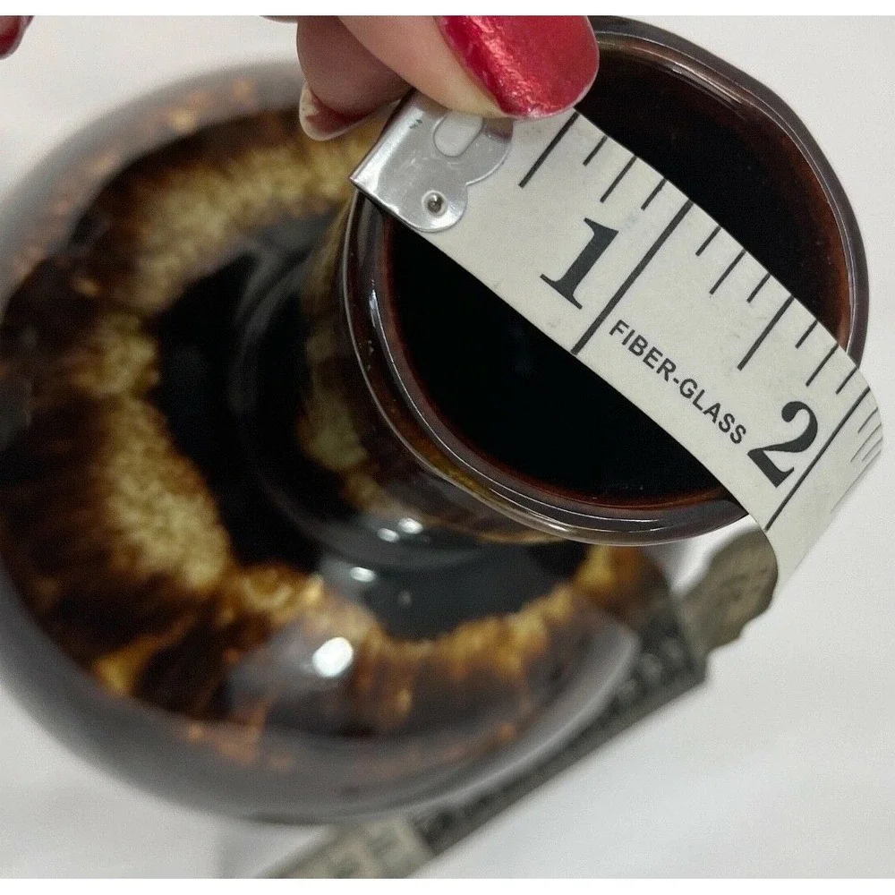 Vintage Brown Drip Glaze Vase Unbranded Round Bottom Cylinder‎ Shaped Top